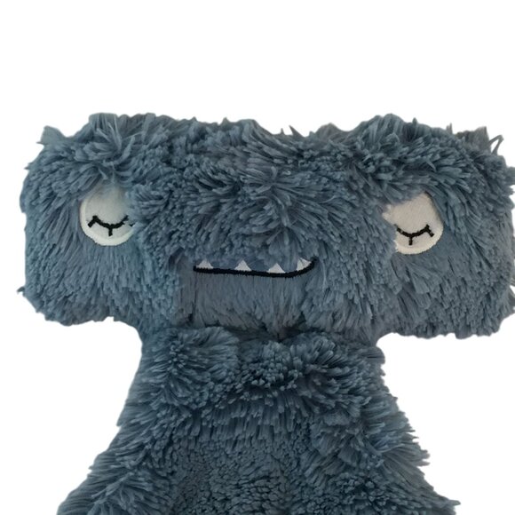 Slumberkins Blue Hammerhead Shark Lovey 14" Baby Security Blanket Flat Snuggler - Picture 3 of 5